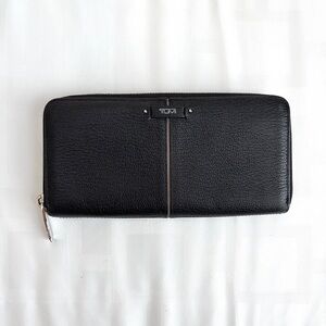 Tumi Black Zip Around Wallet
